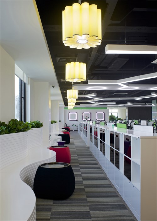 騰訊科技(北京)希格瑪大廈4F辦公區(qū)裝修工程_美國室內設計中文網(wǎng)